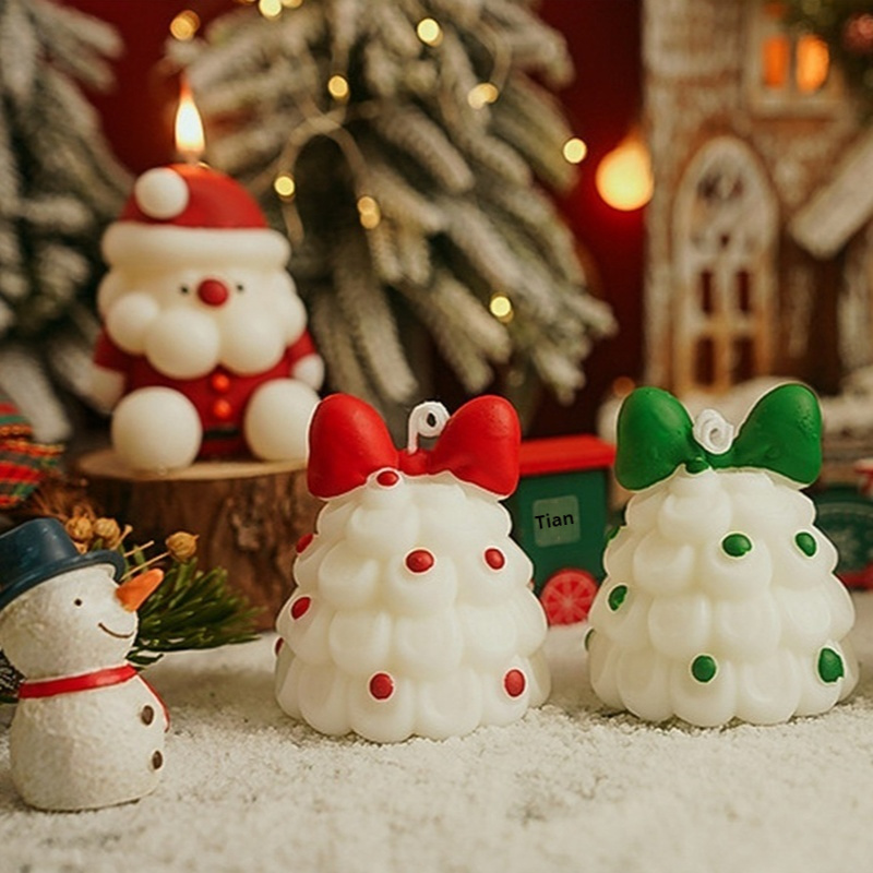 Xmas Home Fragrance - Cute Christmas Tree Scented Candles Handmade