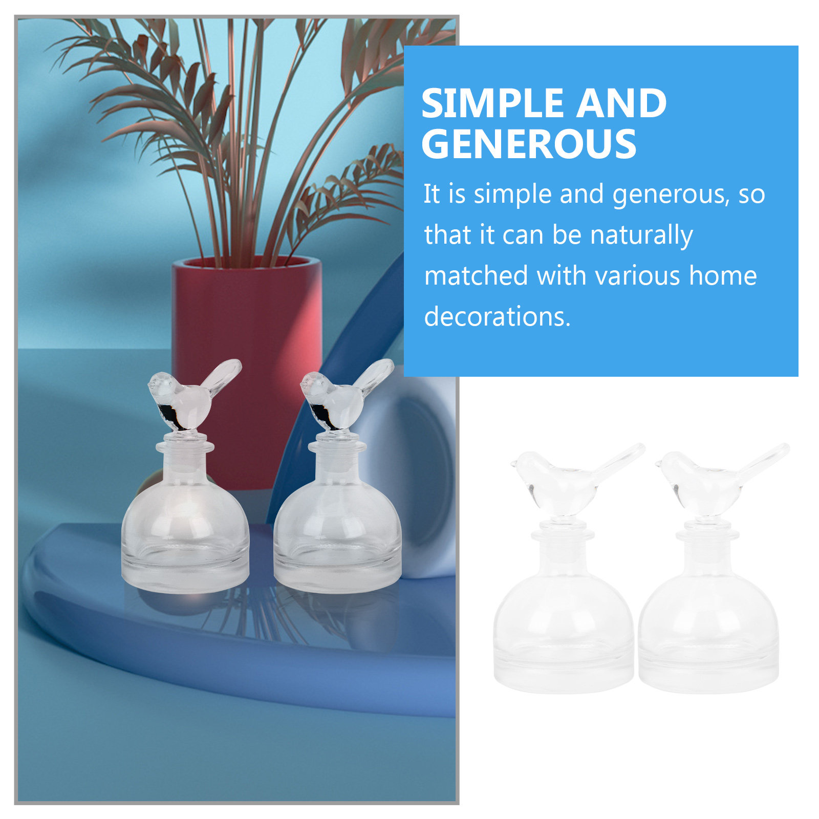 2Pcs Glass Perfume Bottles Pre - đánh giá và giá Home Fragrance
