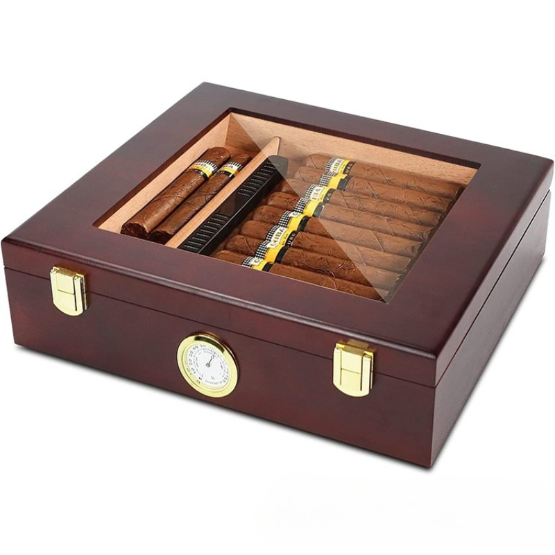 Cigar Humidor Box Cigar Case w - đánh giá và giá Home Fragrance Maple Walnut