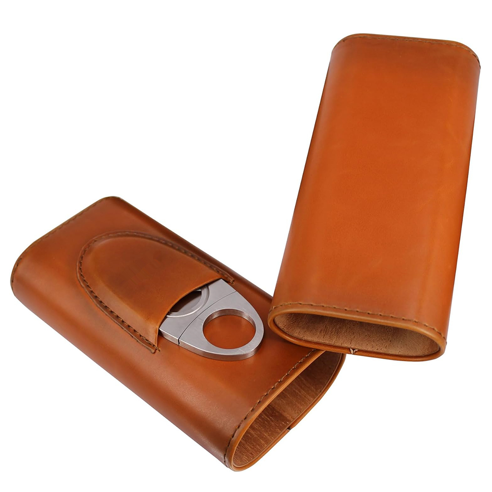 Cigar Case Travel Humidor Kit  - đánh giá và giá Home Fragrance Maple Walnut