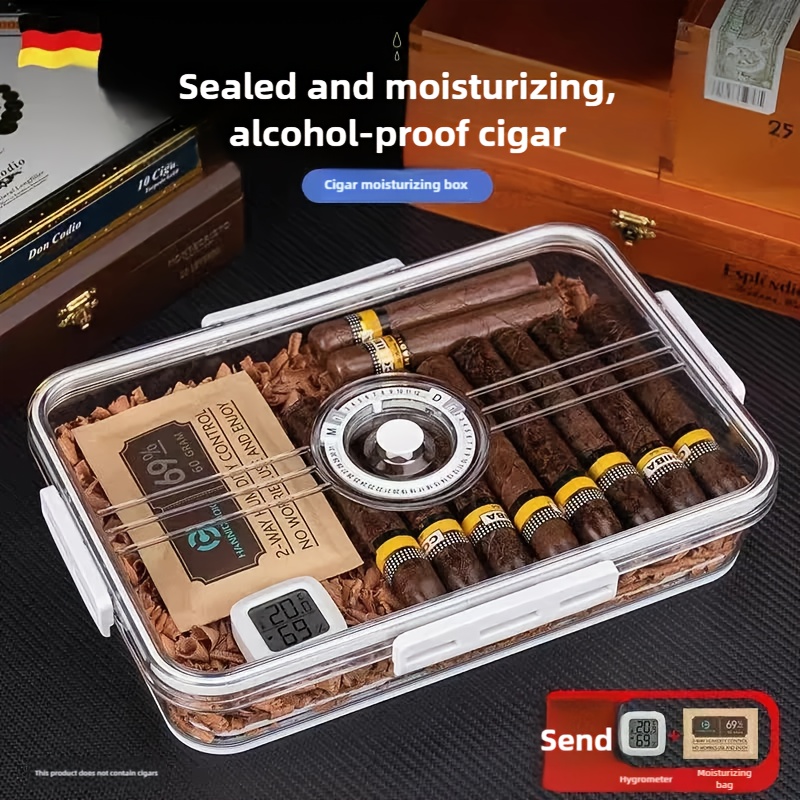 Cigar Humidor with Transparent - đánh giá và giá Home Fragrance Maple Walnut