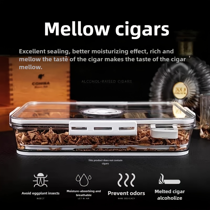 Cigar Humidor with Transparent - đánh giá và giá Home Fragrance Maple Walnut