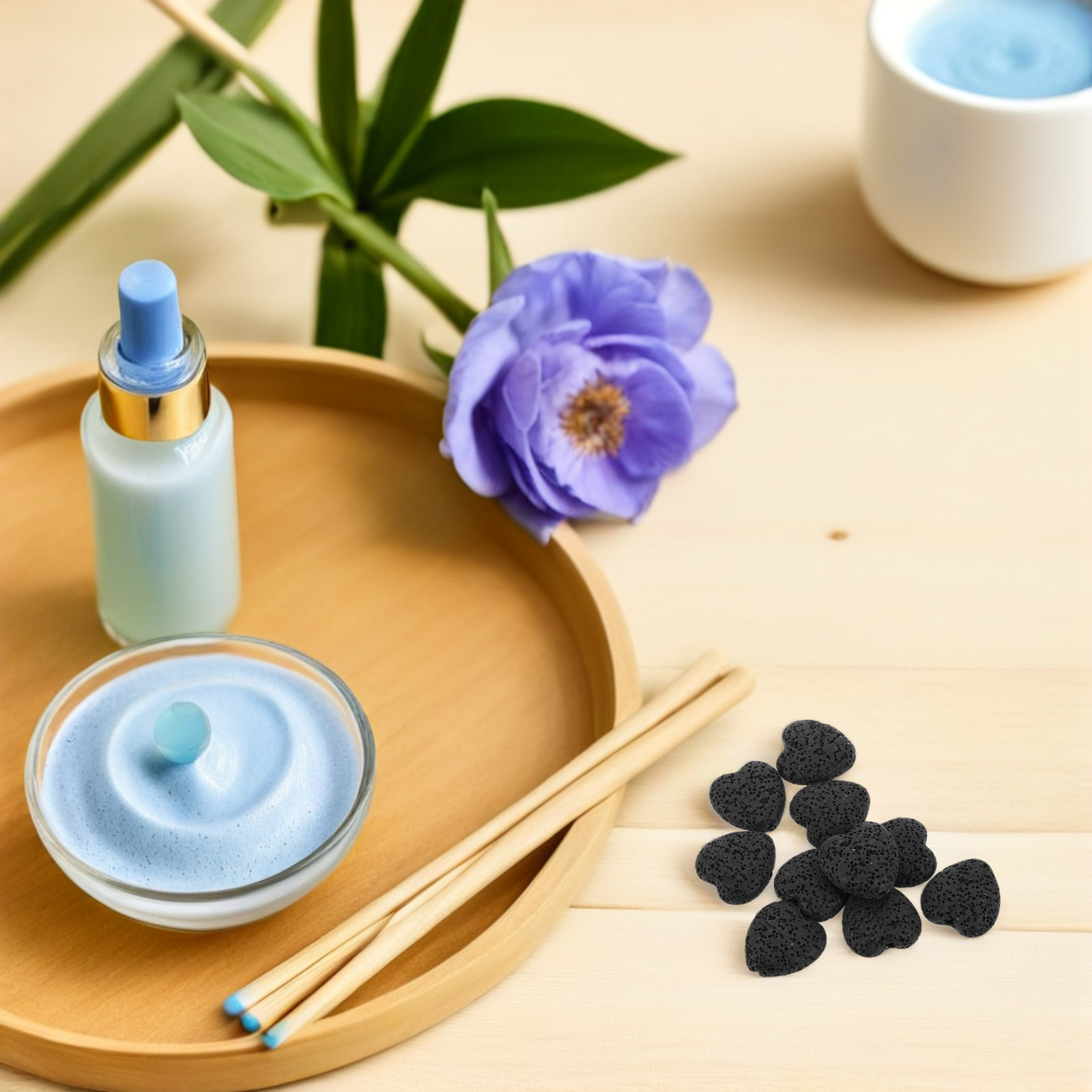 20Pcs Heart Volcanic Lava Rock - đánh giá và giá Home Fragrance
