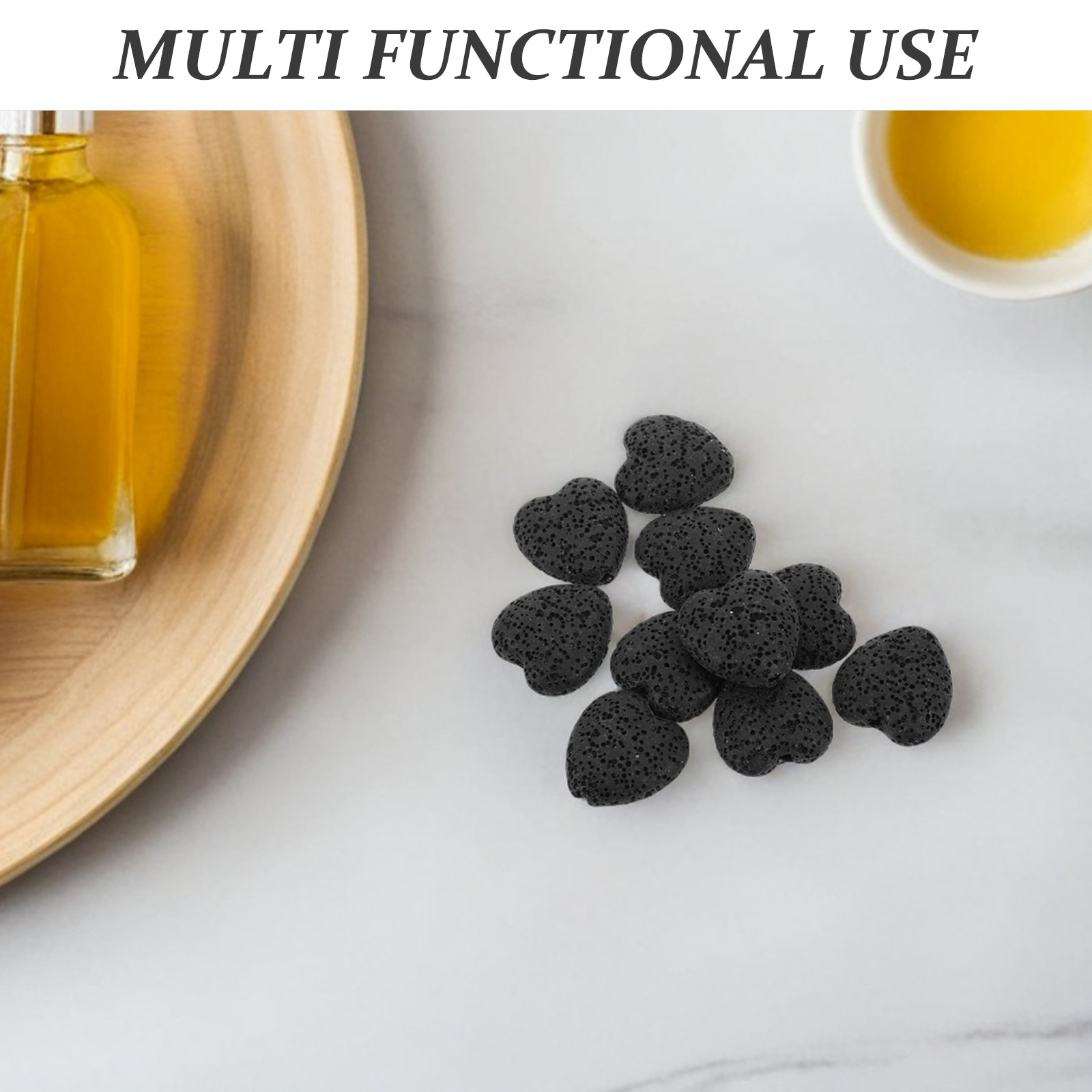 20Pcs Heart Volcanic Lava Rock - đánh giá và giá Home Fragrance
