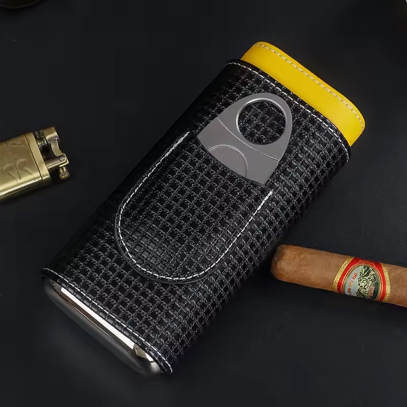 Portable Leather Cigar Humidor - đánh giá và giá Home Fragrance Maple Walnut