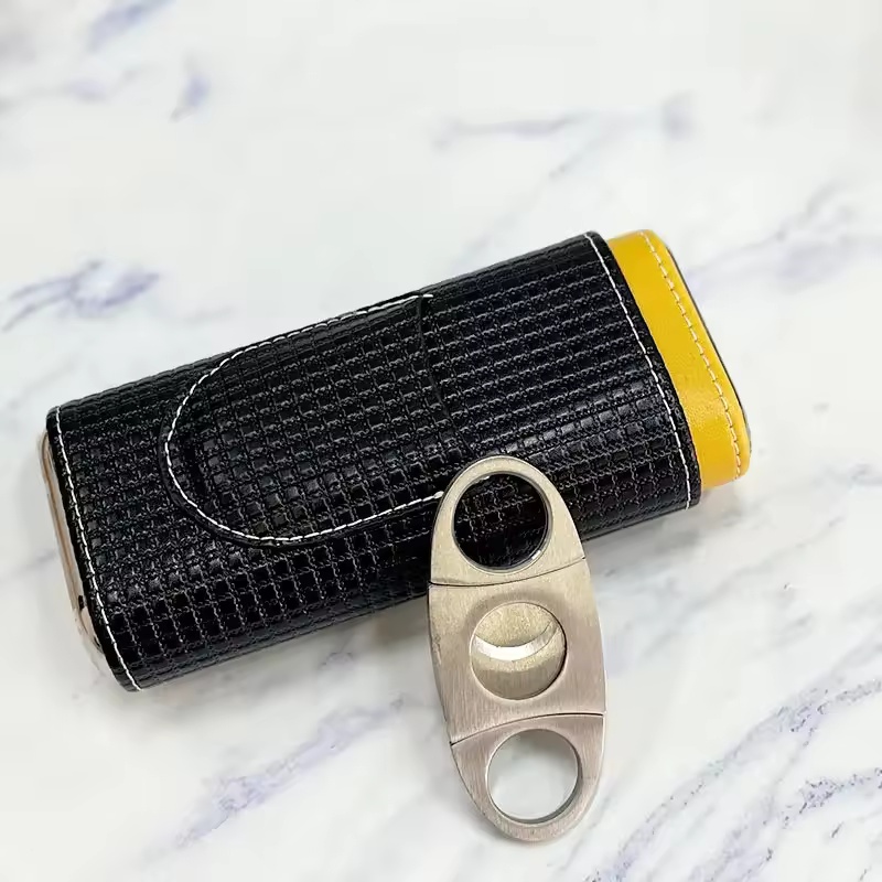 Portable Leather Cigar Humidor - đánh giá và giá Home Fragrance Maple Walnut