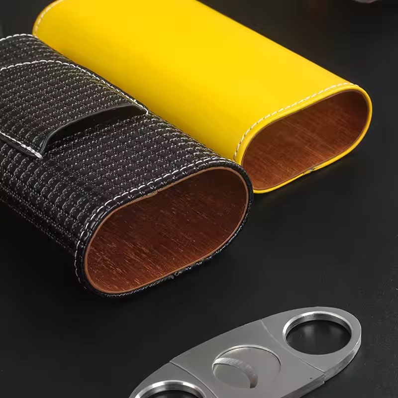 Portable Leather Cigar Humidor - đánh giá và giá Home Fragrance Maple Walnut
