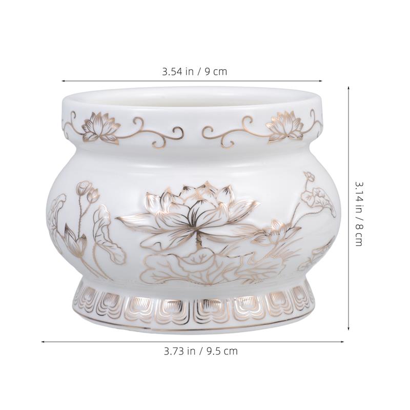 White Ceramic Incense Burner C - đánh giá và giá Home Fragrance White Lotus