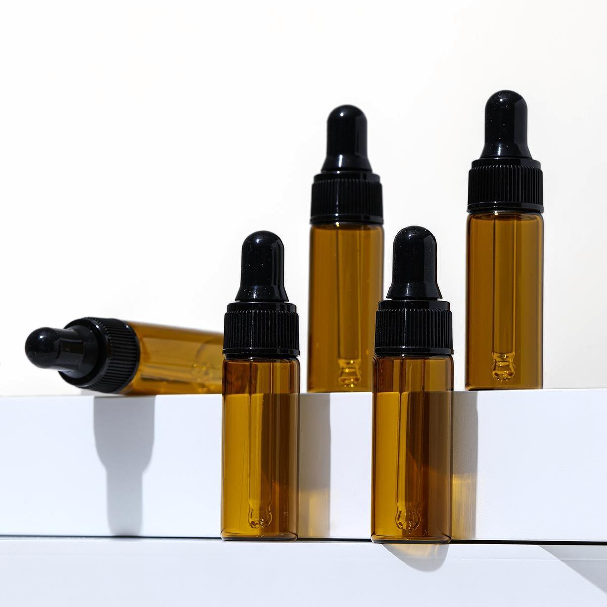 10pcs Dark Amber Glass Dropper - đánh giá và giá Fragrance Oil Set