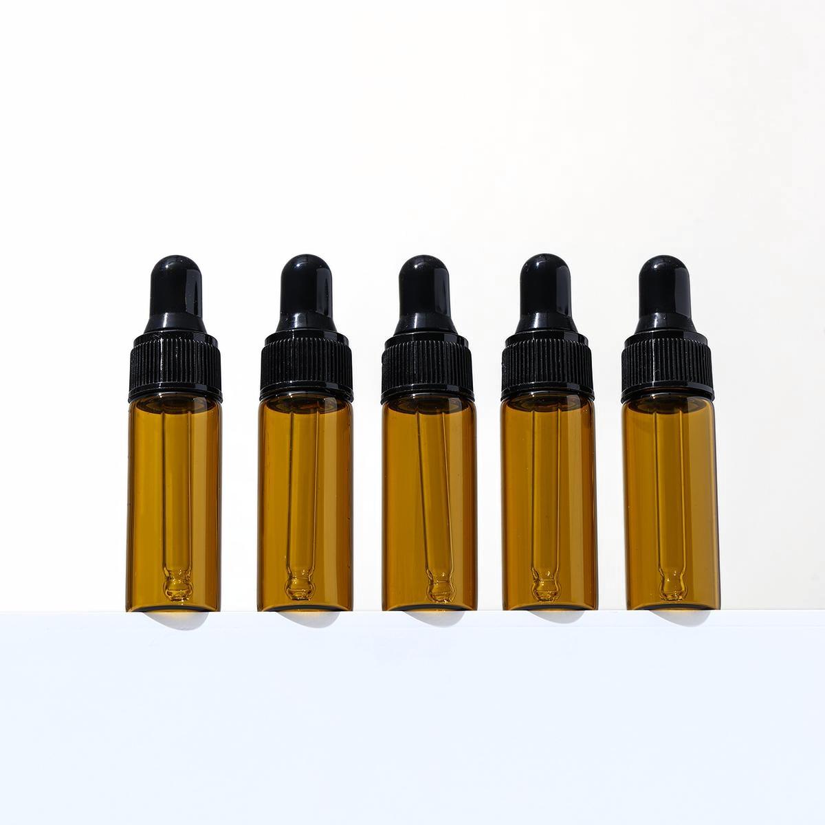 10pcs Dark Amber Glass Dropper - đánh giá và giá Fragrance Oil Set