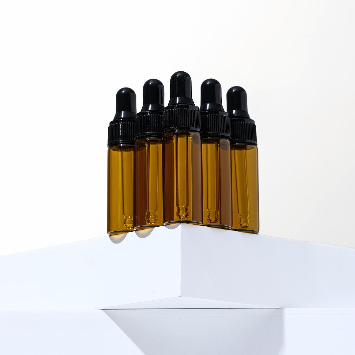 10pcs Dark Amber Glass Dropper - đánh giá và giá Fragrance Oil Set