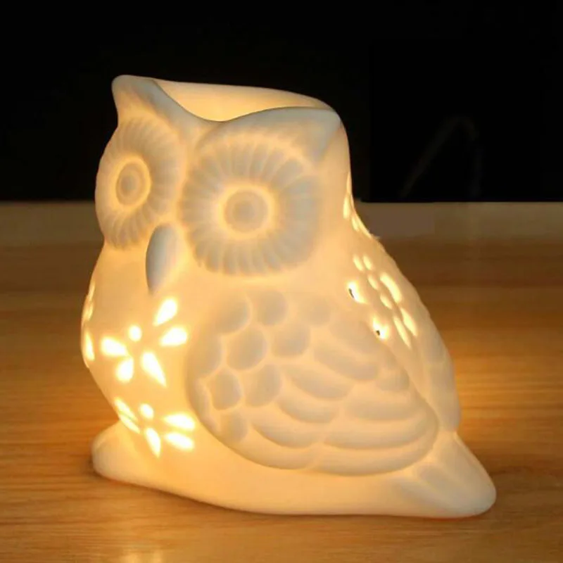 Porcelain Hollow Owl Aromather - đánh giá và giá Home Fragrance Lamp