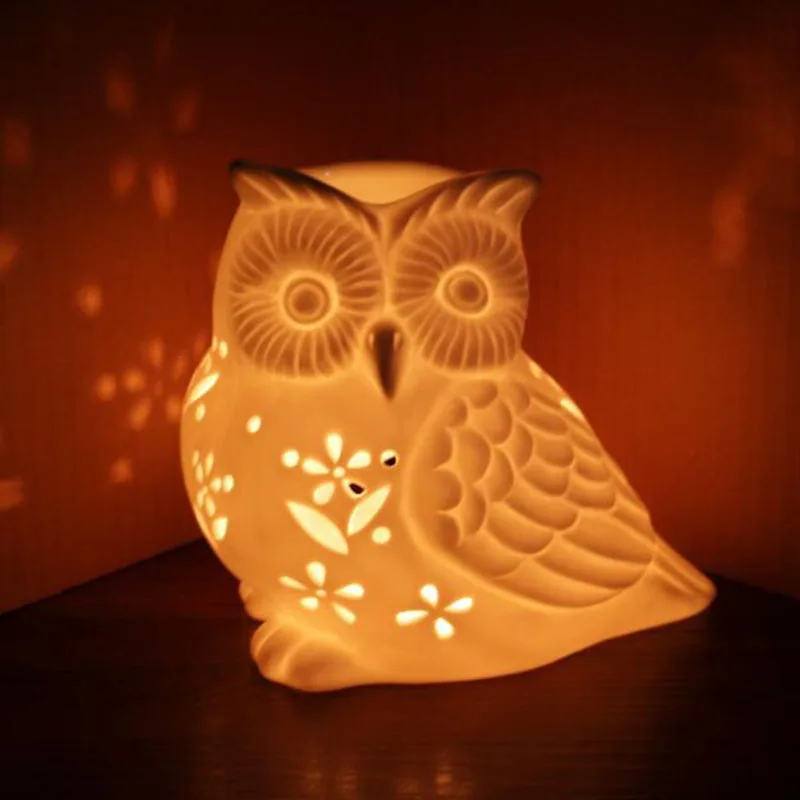 Porcelain Hollow Owl Aromather - đánh giá và giá Home Fragrance Lamp
