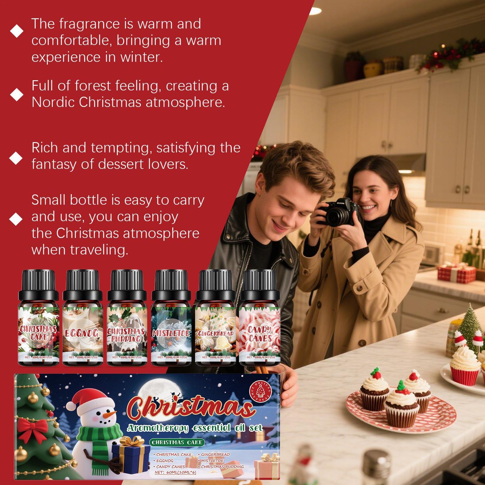 6 Pcs Christmas Fragrance Oils - đánh giá và giá Xmas Home Fragrance